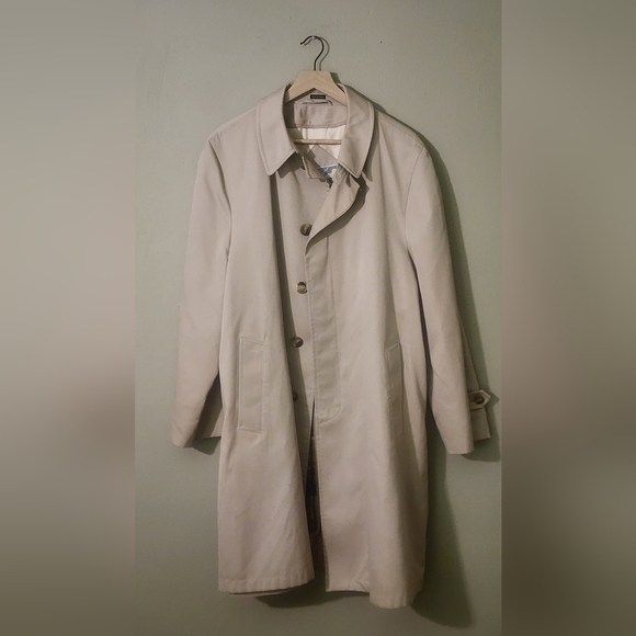 Stormport Jackets & Blazers - Stormport Vintage Tan Trench Coat Jacket With Soft Interior Liner Size 4…
